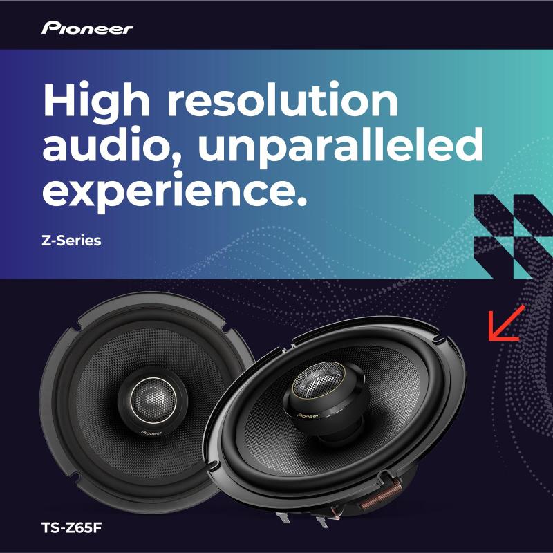 Alto-falantes automotivos Pioneer TS-Z65F bidirecionais coaxiais